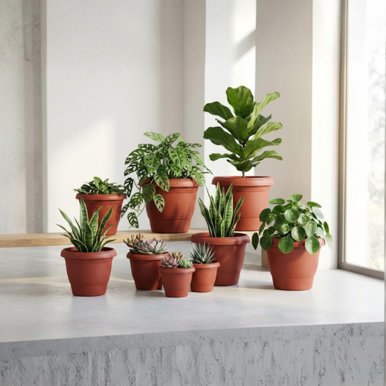 plastic pots