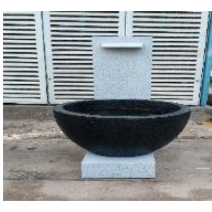 Bowl Contemporary water fountain-L 24-W 26-H 35