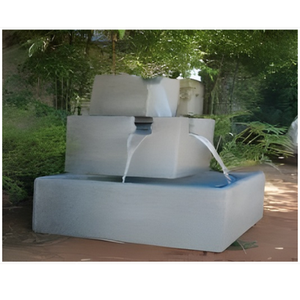 Square-Triple fountain-L 30-W 30-H 48