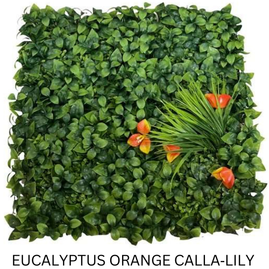 EUCALYPTUS ORANGE CALLA-LILY 50X50