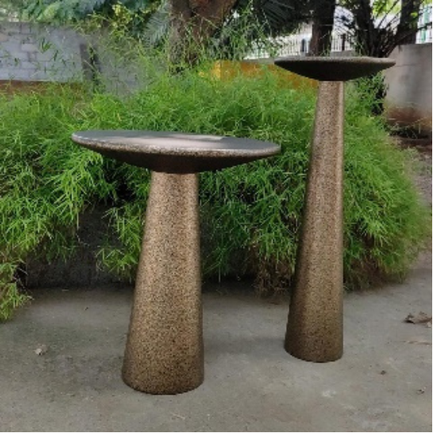 Twin Layer Coffee Table-Dia 18-H 24