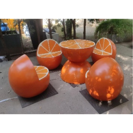 Semi Orange seat-Dia 24-H 24