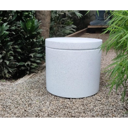 White marble cot-Dia 18-H 18