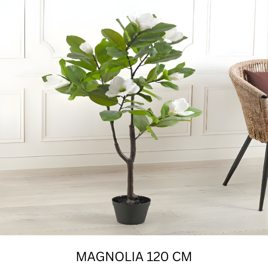 REAL TOUCH MAGNOLIA WITH POT 120 CM