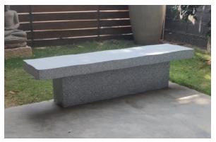 Slab Bench-L 71-W 18-H 18