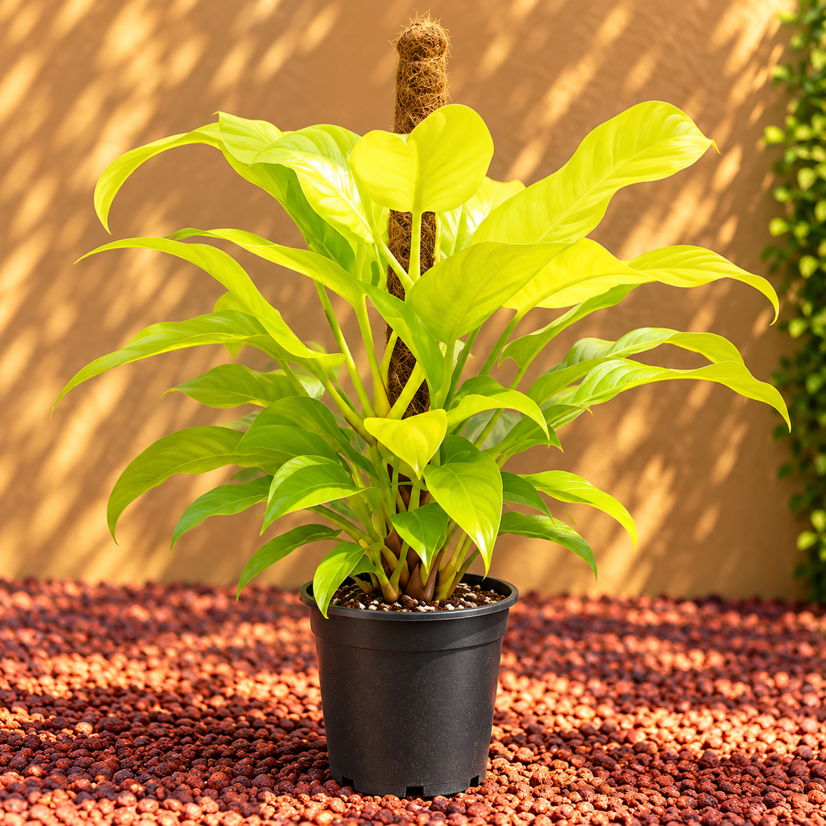 Philodendron Ceylon with moss stick