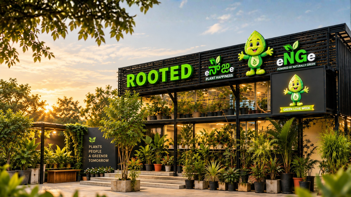eNGe plant experience centre storefront in HSR Layout, Bengaluru