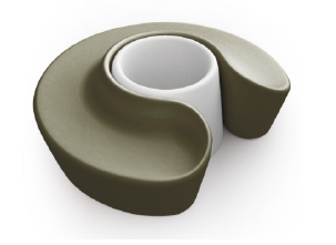 Orbit Circular Social Bench-Dia 72-H 30