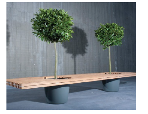 Urban Slate Flow Bench-L 60-W 18-H 16