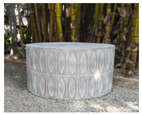 Round Stone Coffee Table-Dia 36-H 18