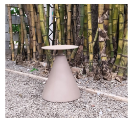 Mini Accent Table-Dia 18-H 20