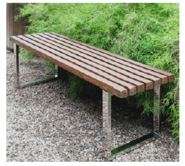 Slim Steel Bench-L 60-W 18-H 18