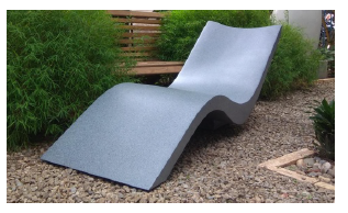 Extended Wave Lounger-L 66-W 24-H 28