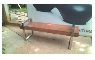 UrbanEdge Slat Bench-L 60-W 18-H 20