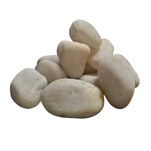 White pebbles