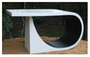 Sleek Urban Table-L 62-W 30-H 30